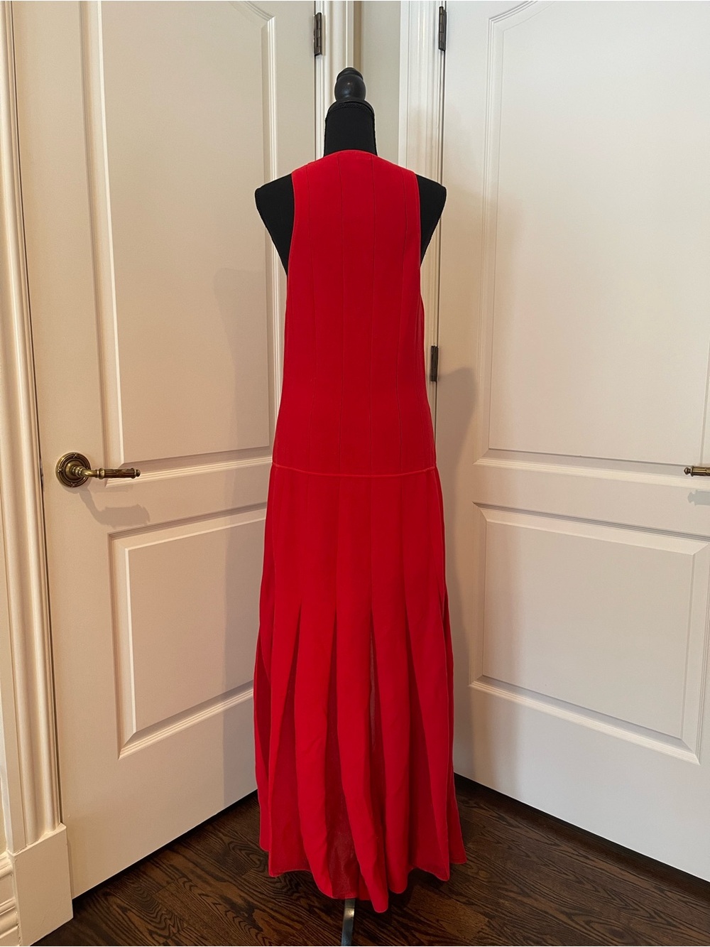COS Vibrant Red Ribbed Maxi Dress - Picture 5 of 8